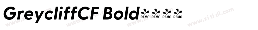 GreycliffCF Bold字体转换